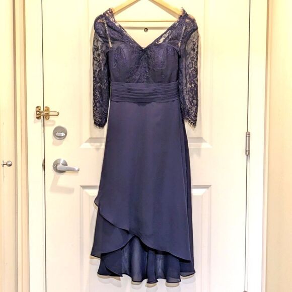EUC LanTing Bride Navy Blue Wedding Guest Dress - SEE SIZE NOTES - Picture 1 of 10